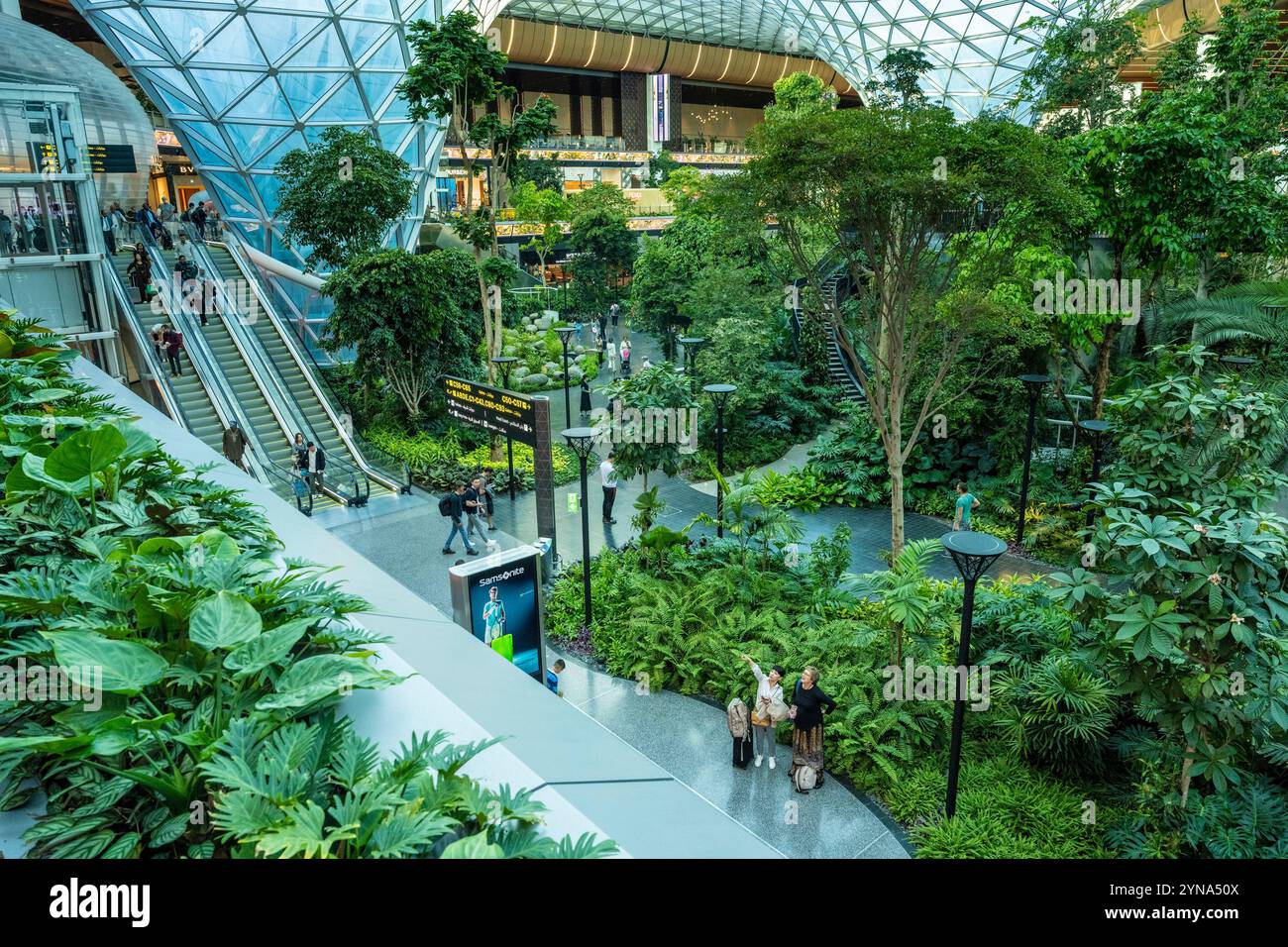 Katar, Doha, Hamad International Airport, Orchard Tropical Garden Stockfoto