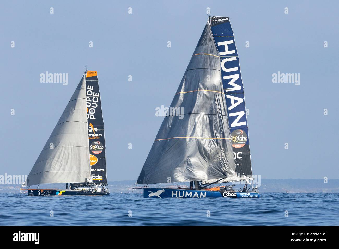 Frankreich, Vendee, Sables d'Olonne, Beginn der Vendée Globe 2024 Stockfoto