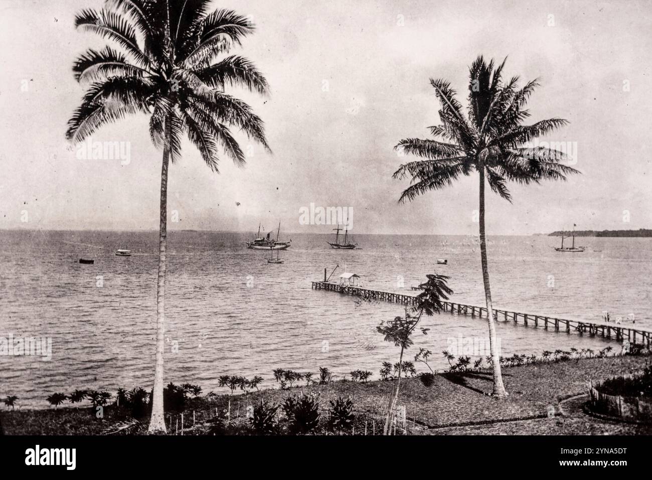 Papua-Neuguinea, Ostneubritisch, historische Fotografie von Rabaul während der deutschen Kolonialzeit Stockfoto