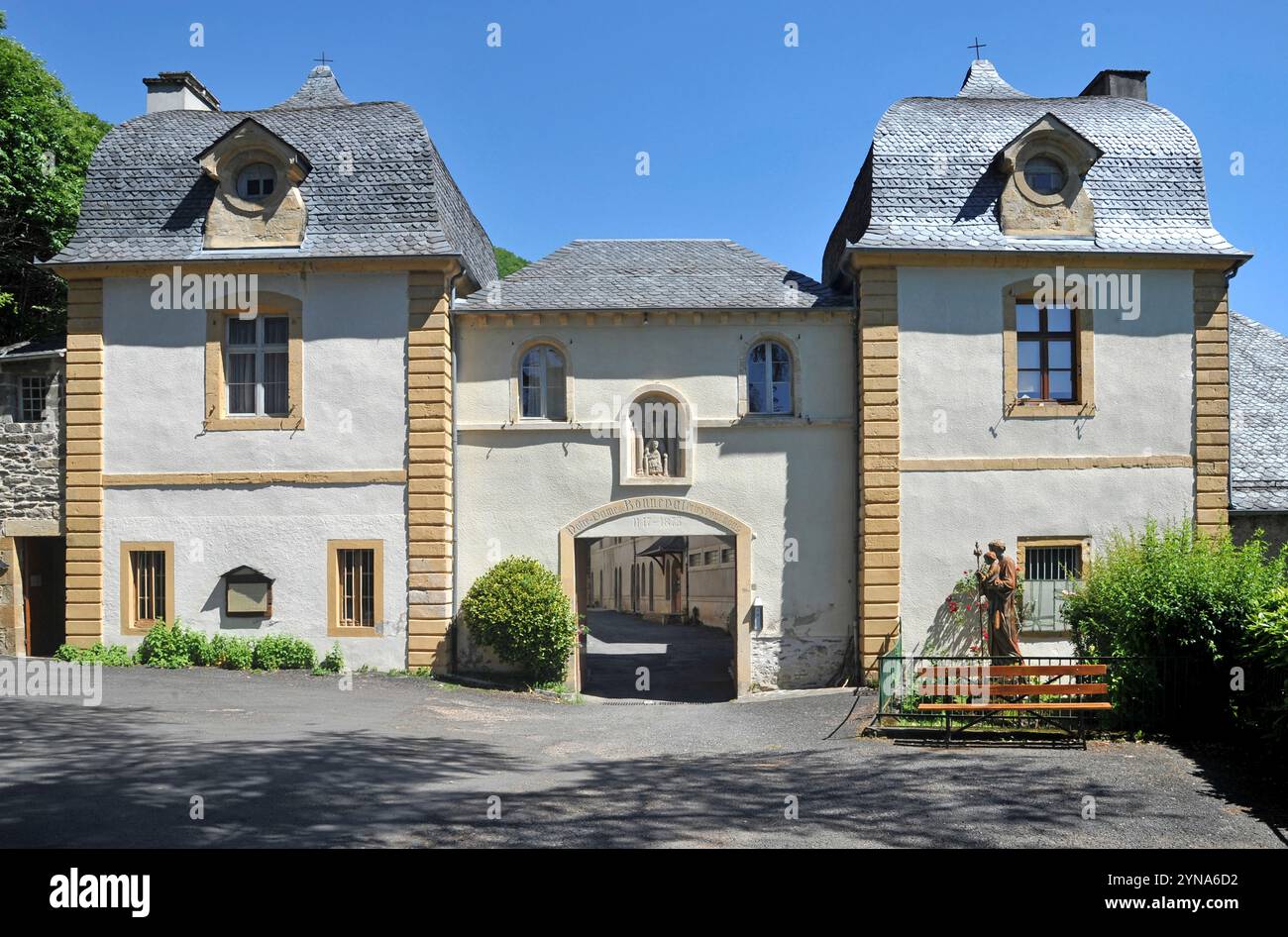 Frankreich, Aveyron, Le Cayrol, Zisterzienserabtei Notre-Dame de Bonneval, handwerkliche Schokoladenherstellung Stockfoto