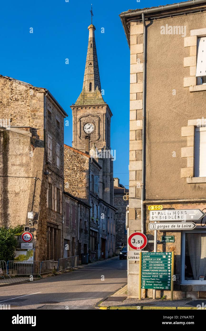 Frankreich, Haute Loire, Montfaucon en Velay, Kapelle Notre Dame, Velay Stockfoto