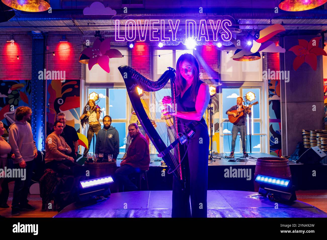 Irland, Provinz Leinster, Dublin, Guiness Storehouse, Brauereimuseum, irische Tanzshow, Stepdance Stockfoto