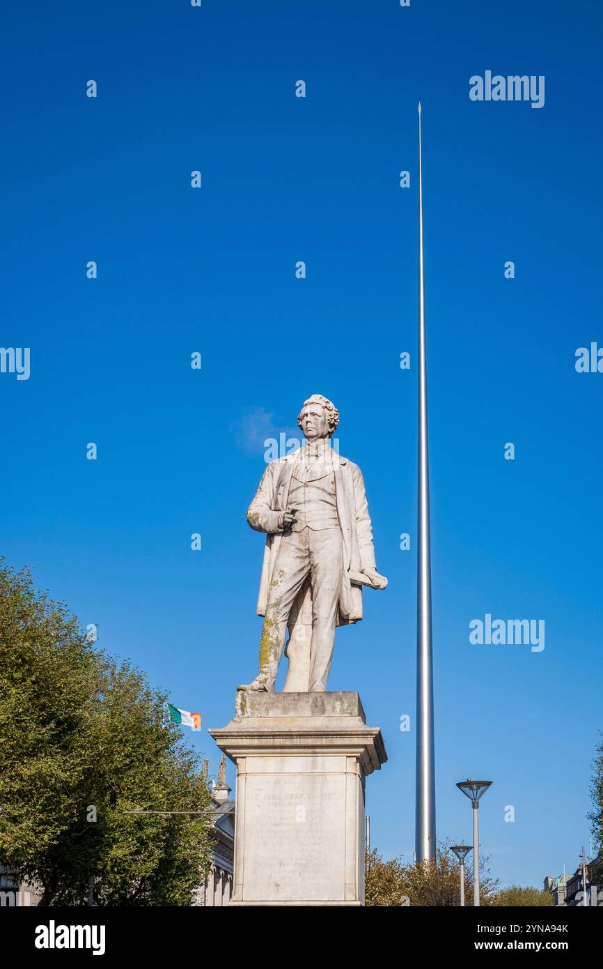 Republik Irland, County Dublin, Dublin Spire, Monument of Light von Ian Ritchie Architects auf O'Connell Stree Stockfoto