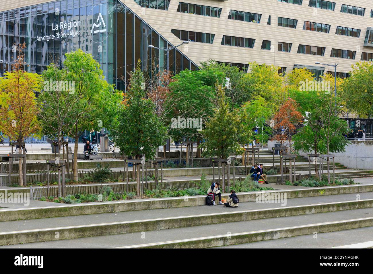 Frankreich, Rhone (69), Lyon, Quartier Confluence, Quai Arles Dufour Stockfoto