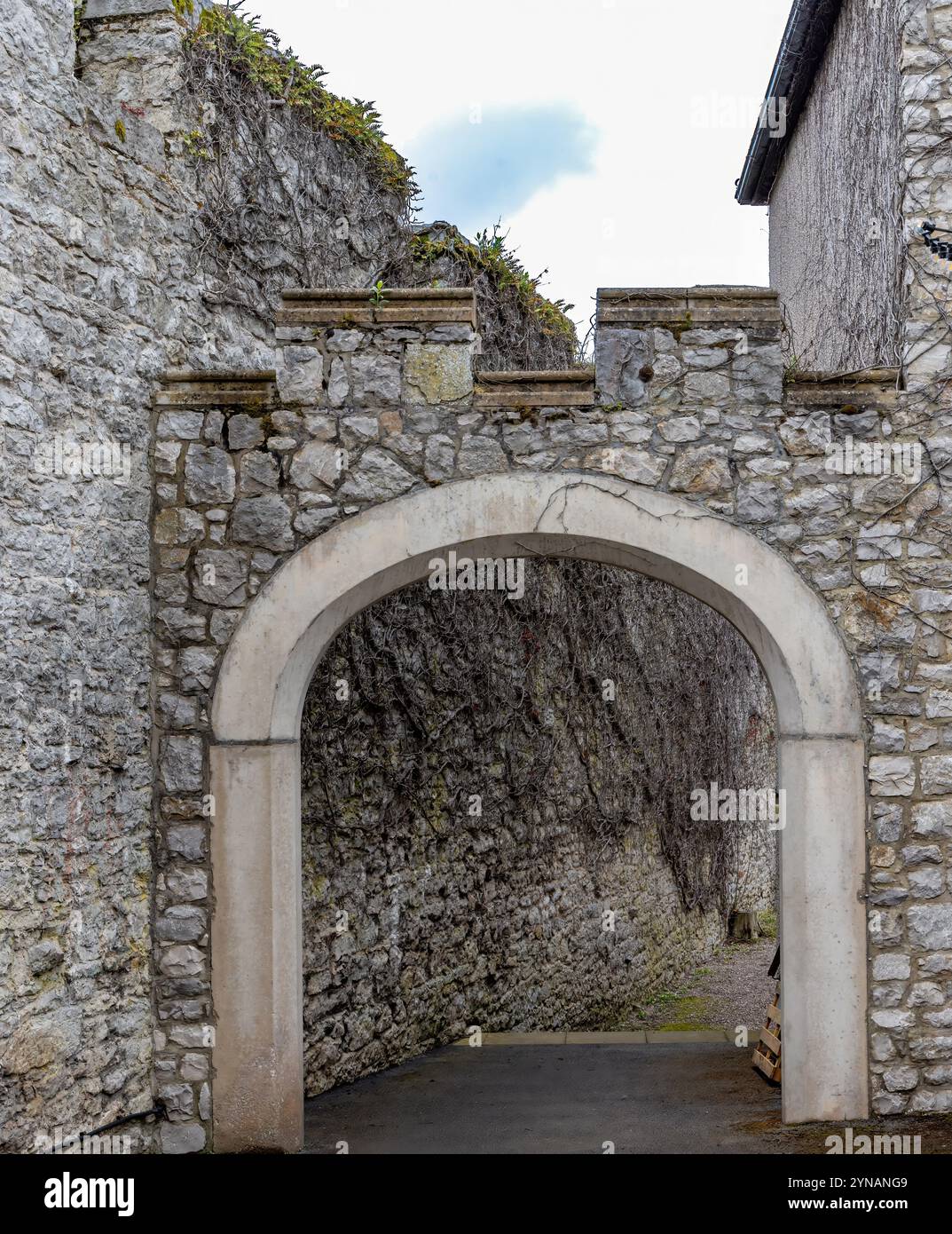 Bodelwyddan Castle in North Wales 2025, Museum in England. Öffnen Stockfoto