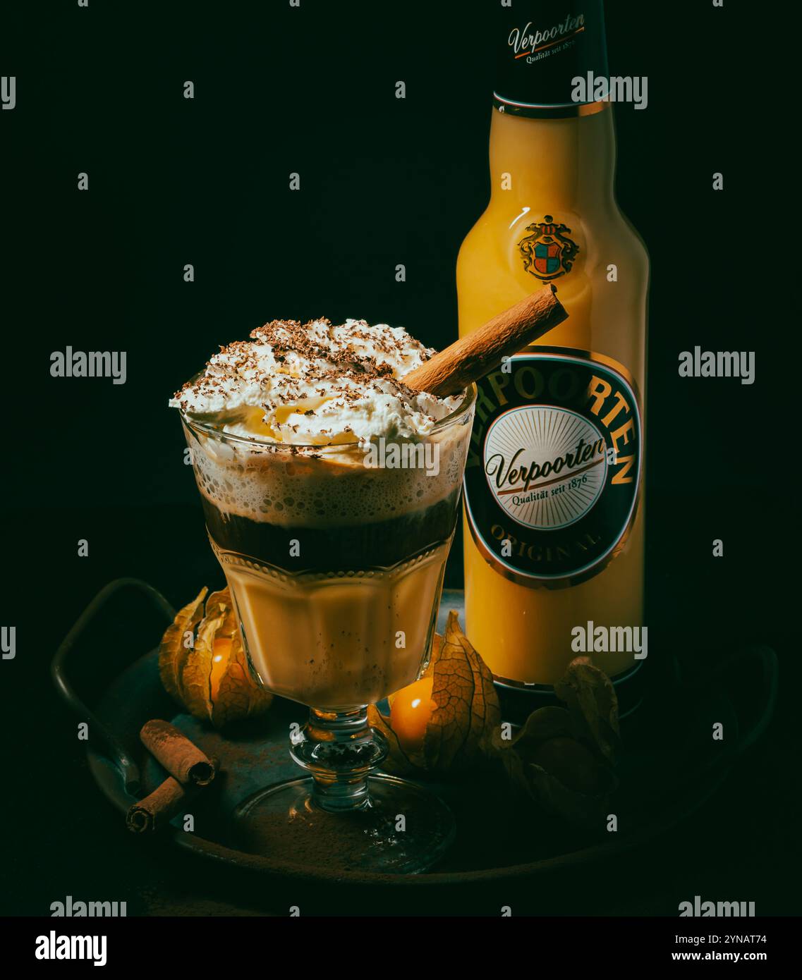 Eierlikör Verpoorten Stockfoto
