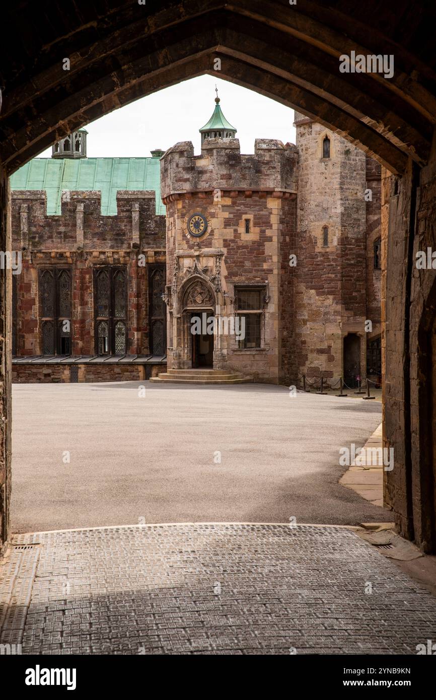 Großbritannien, England, Gloucestershire, Vale of Berkeley, Berkeley, Schloss, Innenhof Stockfoto