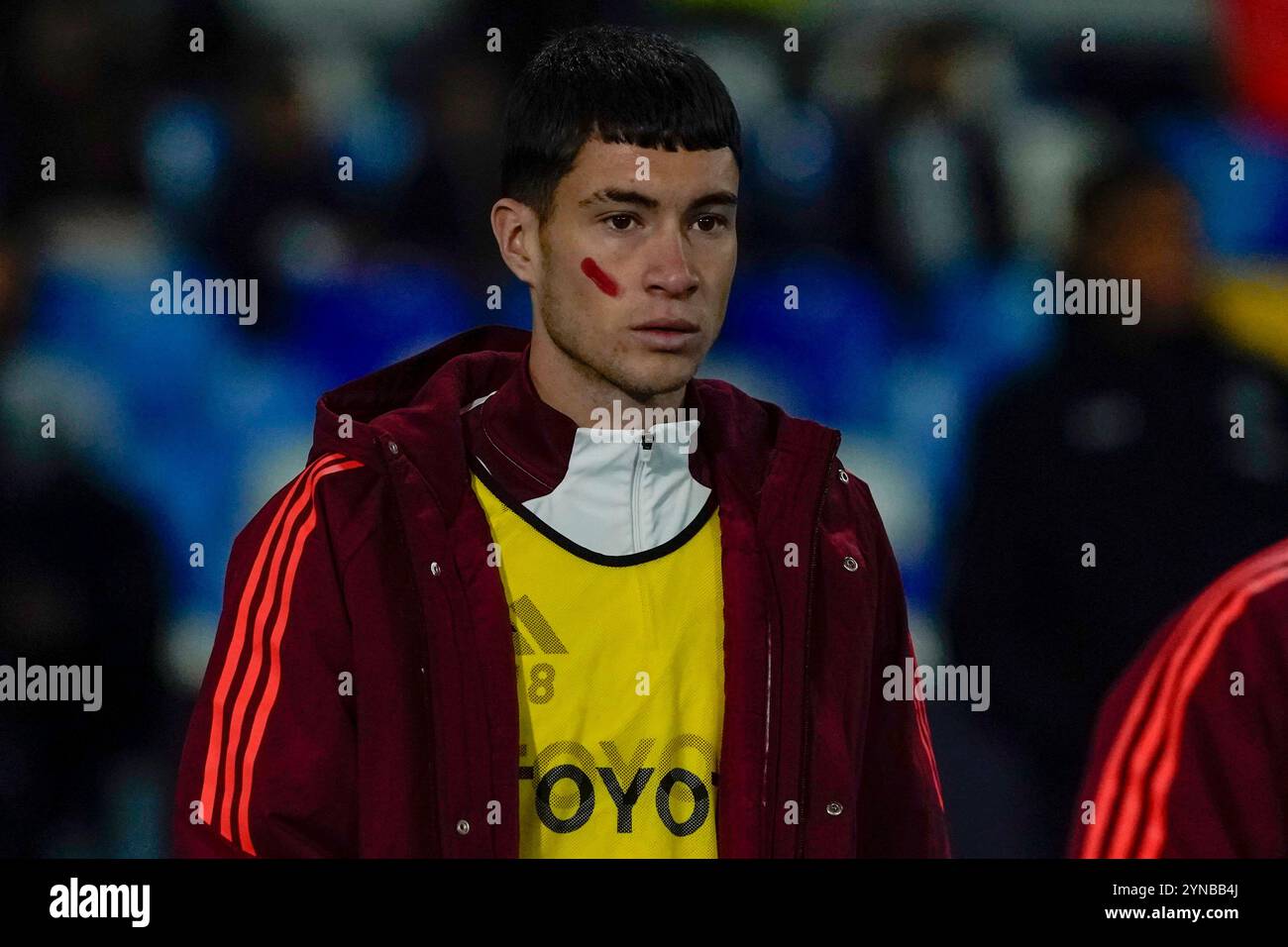 Neapel, Italien. November 2024. Matias Soule von AS Roma während des Spiels der Serie A zwischen SSC Neapel und AS Roma im Stadio Diego Armando Maradona Neapel Italien am 24. November 2024. Franco Romano/Alamy Live News Stockfoto