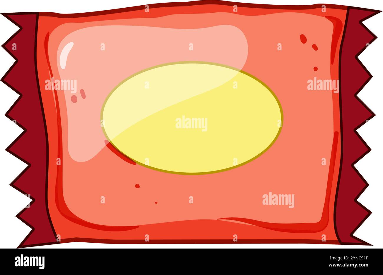 Praktische Snack Pack Cartoon Vektor Illustration Stock Vektor