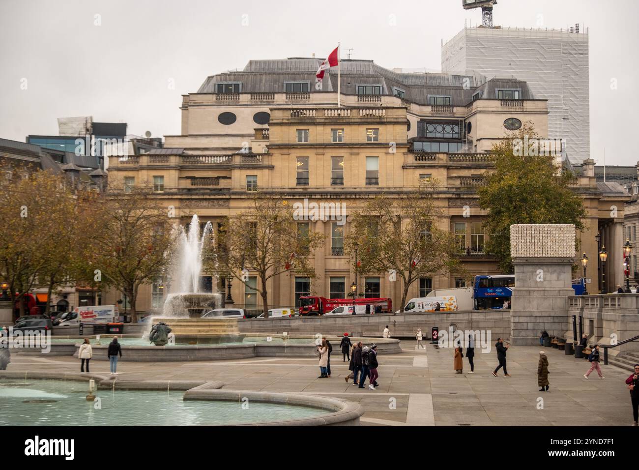 LONDON, 21. NOVEMBER 2024: Canada House, High Commission of Canada im Vereinigten Königreich am Trafalgar Square Stockfoto