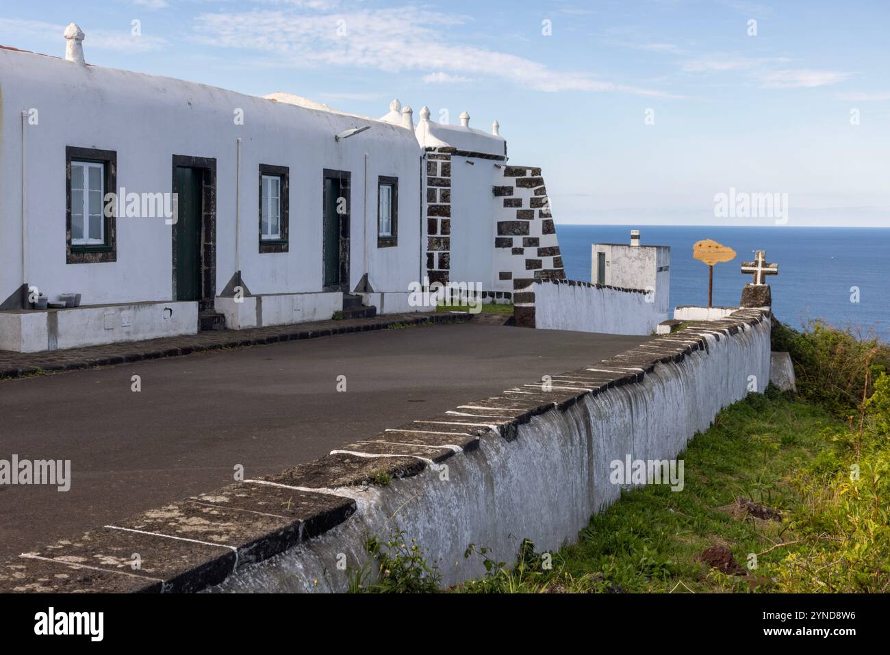 Die Eremitage Nossa Senhora da Ajuda ist eine portugiesische Eremitage auf dem Monte da Senhora da Ajuda in Santa Cruz, Insel Graciosa Stockfoto
