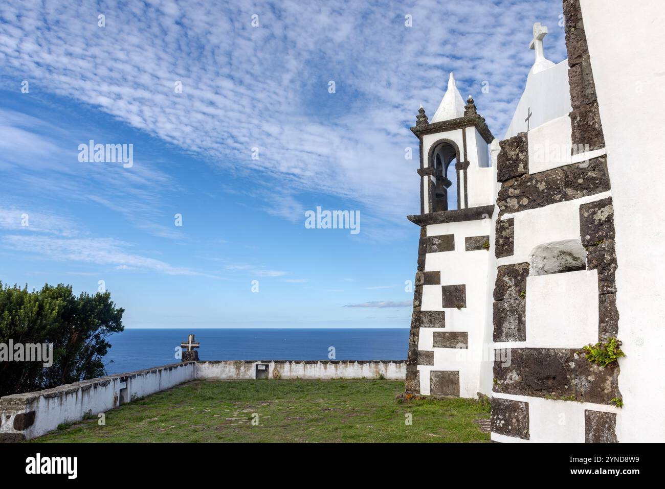 Die Eremitage von Nossa Senhora da Ajuda ist eine portugiesische Eremitage auf dem Monte da Senhora da Ajuda in Santa Cruz, Insel Graciosa, in Th Stockfoto