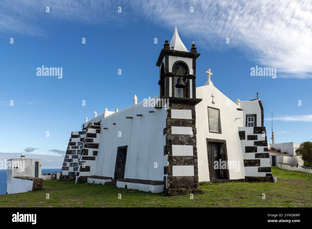 Die Eremitage von Nossa Senhora da Ajuda ist eine portugiesische Eremitage auf dem Monte da Senhora da Ajuda in Santa Cruz, Insel Graciosa, in Th Stockfoto