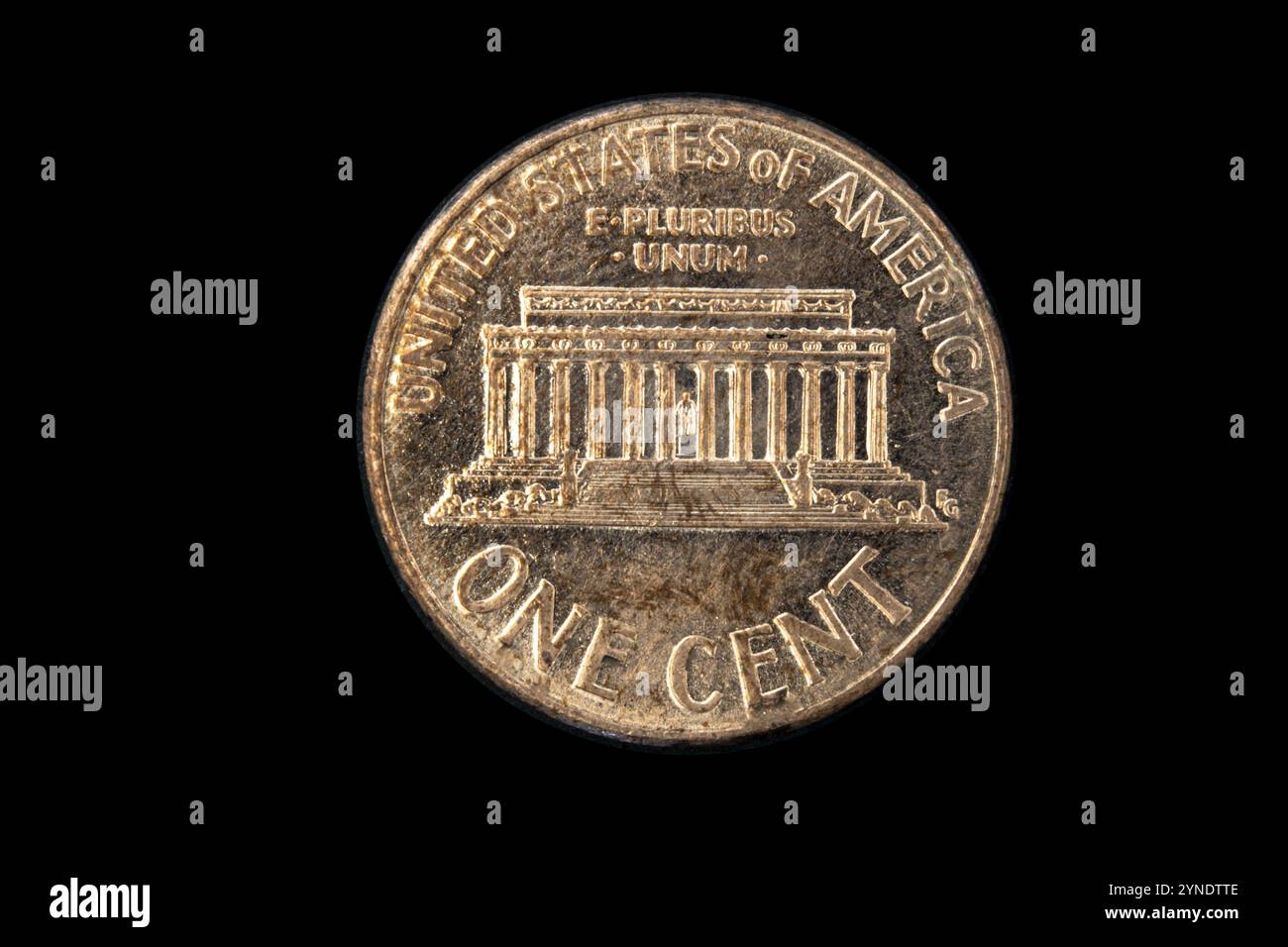 Calgary, Alberta, Kanada. Juli 2020. Eine Cent-Münze aus den USA, in Gott, dem wir vertrauen Stockfoto