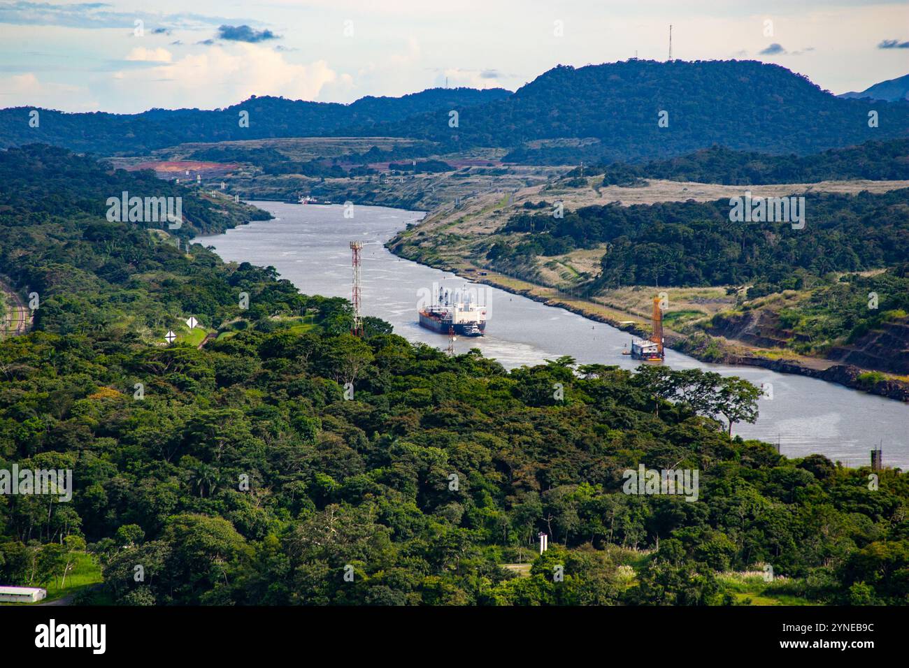 Panama-Kanal Stockfoto