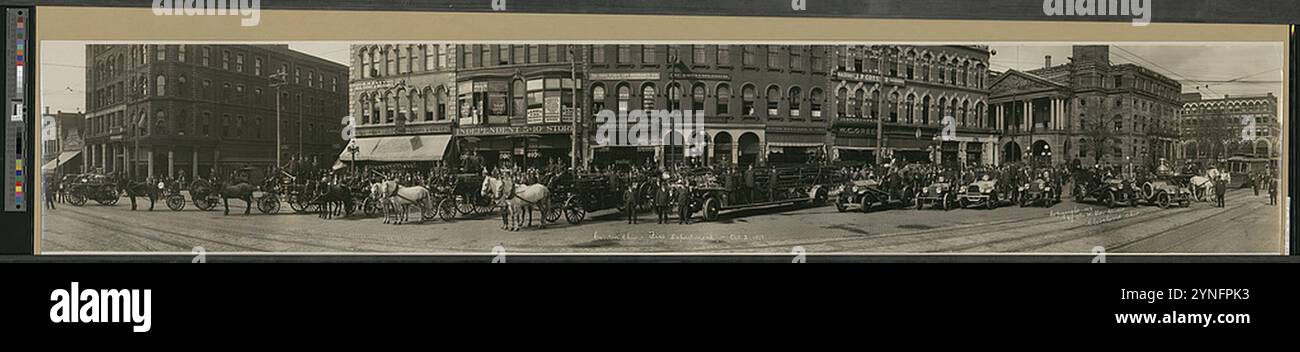 Canton, Ohio Fire Department, 2. Oktober 1913. Stockfoto