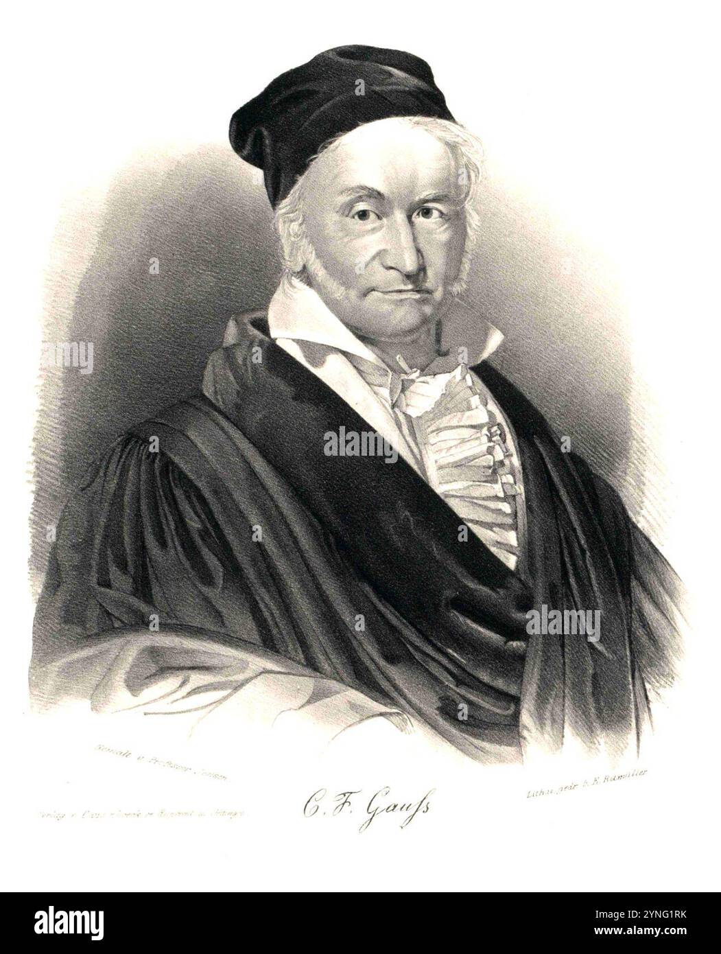 Carl Friedrich Gauß Mathematik. Stockfoto