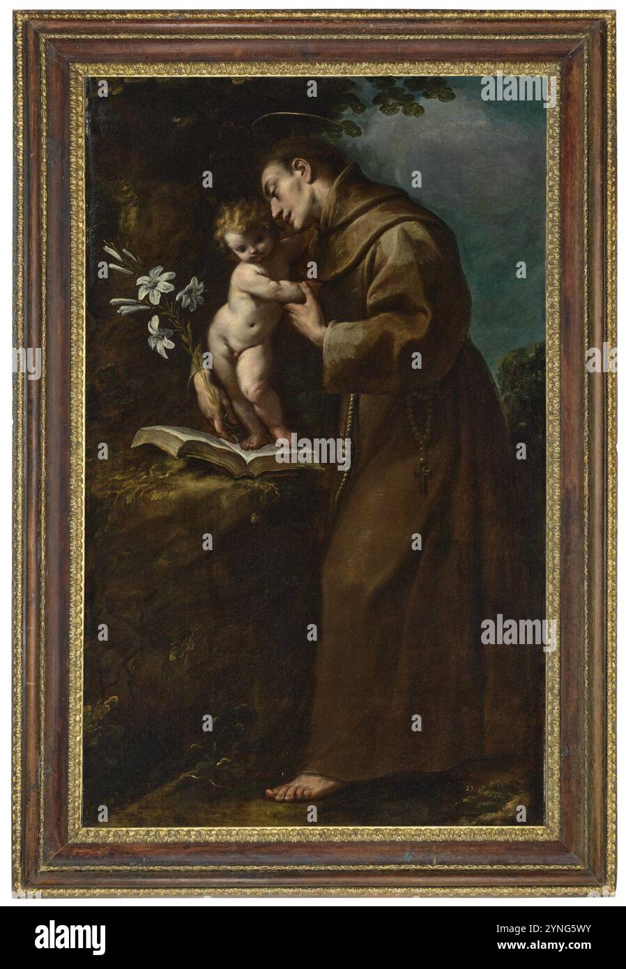 Carlo francesco nuvolone st. antonius von padua mit dem Säugling christus d63864065127. Stockfoto