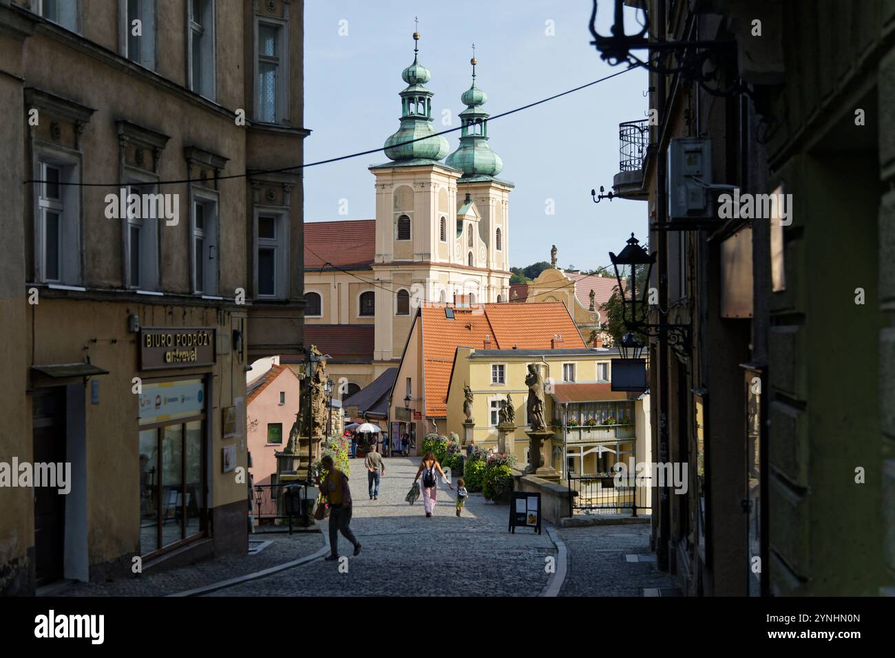 Brückentorbrücke, Most gotycki nad Mlynowka Neisse, Klodzko, Glatz, Niederschlesien, Polen Stockfoto
