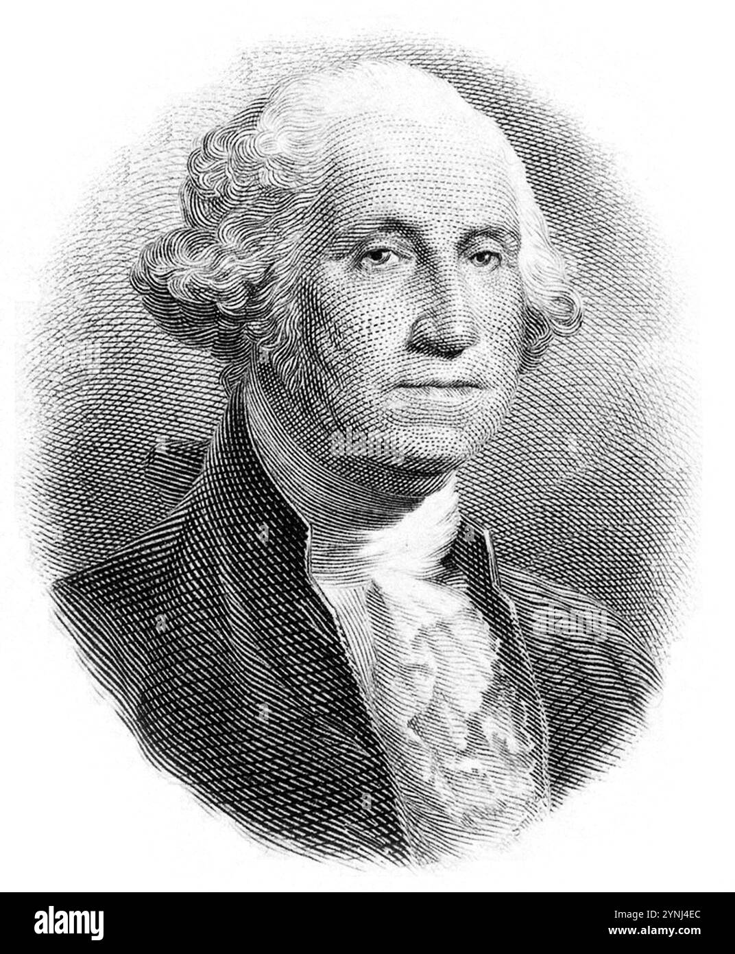 George Washington Porträt, Stich von G.F.C. Smillie Stockfoto