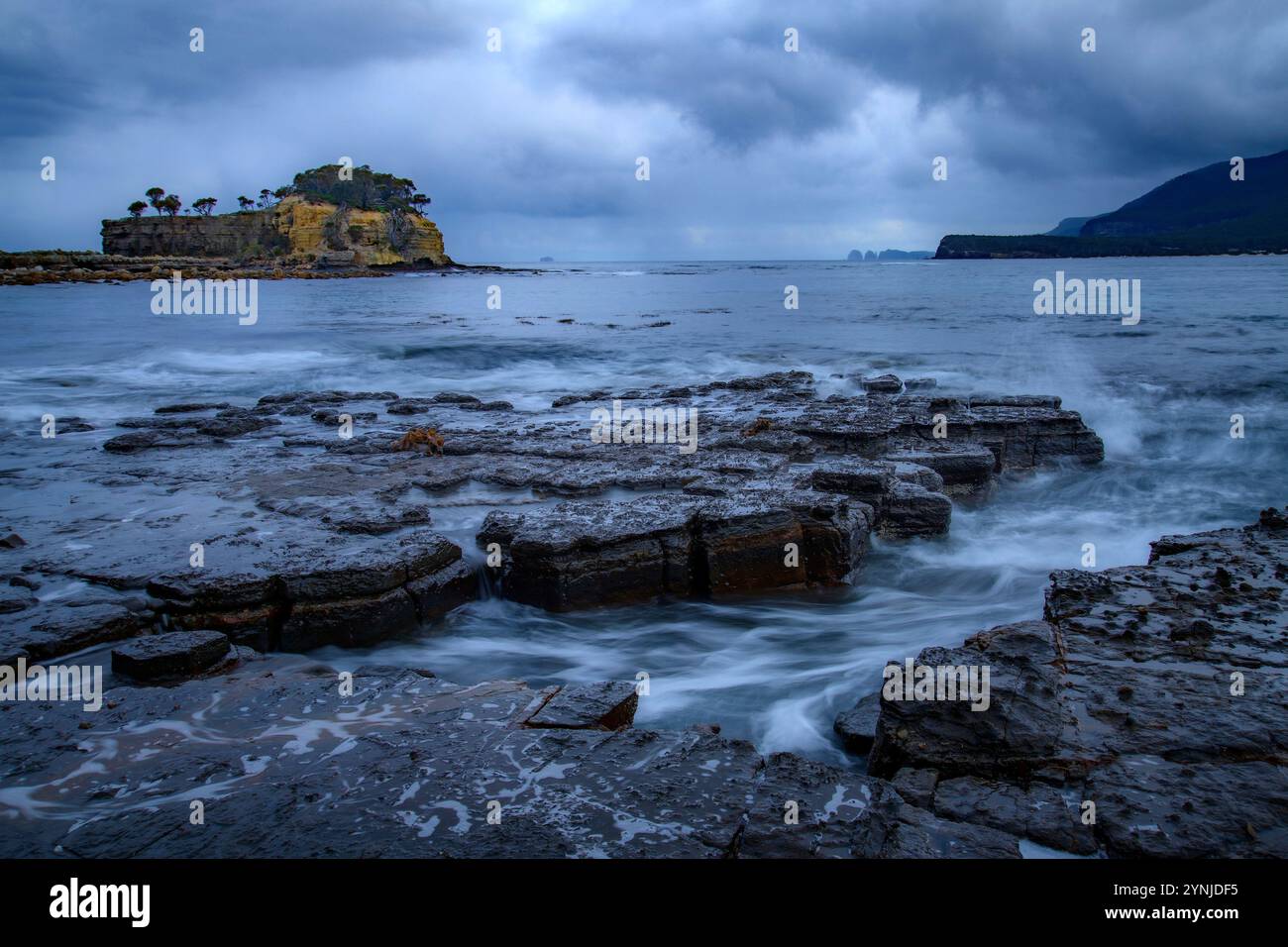 Australien, Tasmanien, Eaglehwk Neck, Forestier Peninsula, Tessellierter Pflaster Stockfoto