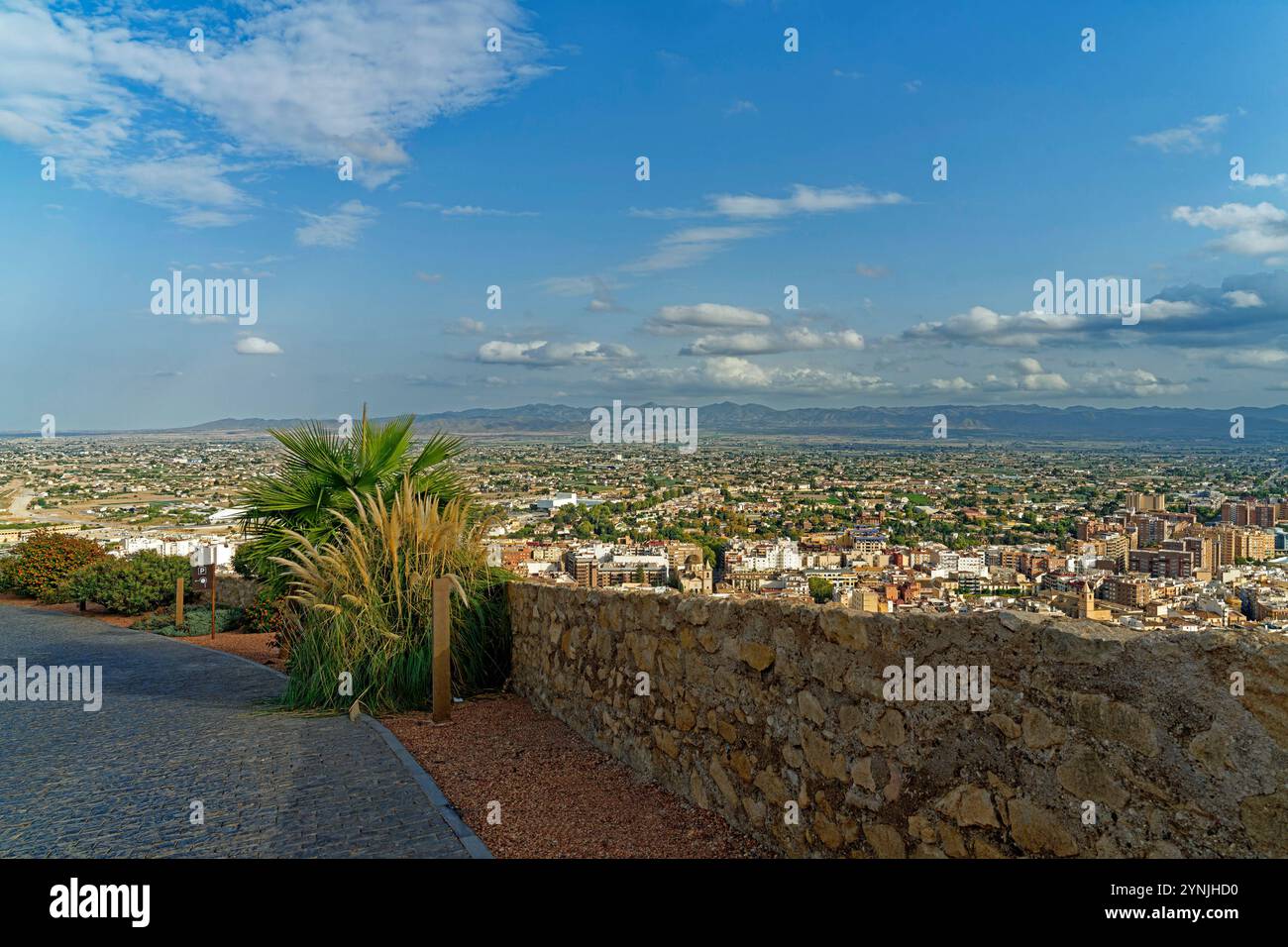 Parador de Lorca, Ortsansicht, Landschaft, Panorama Stockfoto