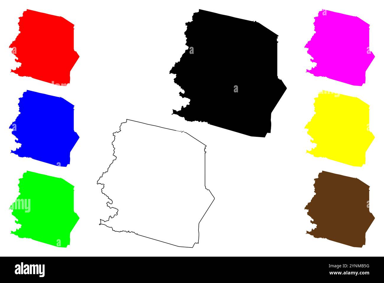 Harrison County, State of West Virginia (U.S. County, United States of America, USA, U.S., US) Kartenvektordarstellung, Scribble Sketch Harrison Karte Stock Vektor