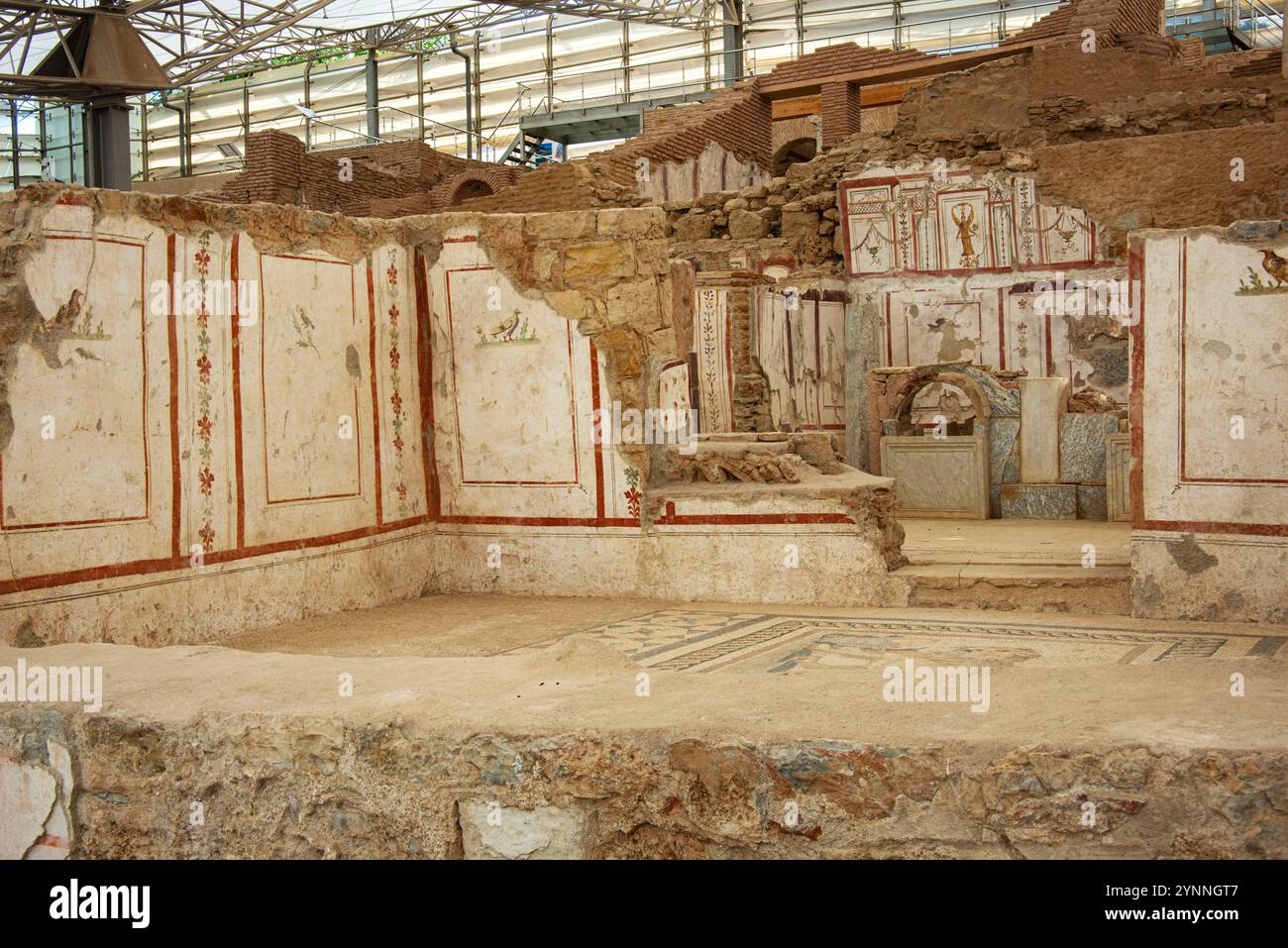Ruinen der römischen Villa bei Ephesus in Südlichen Truthühnern. Stockfoto