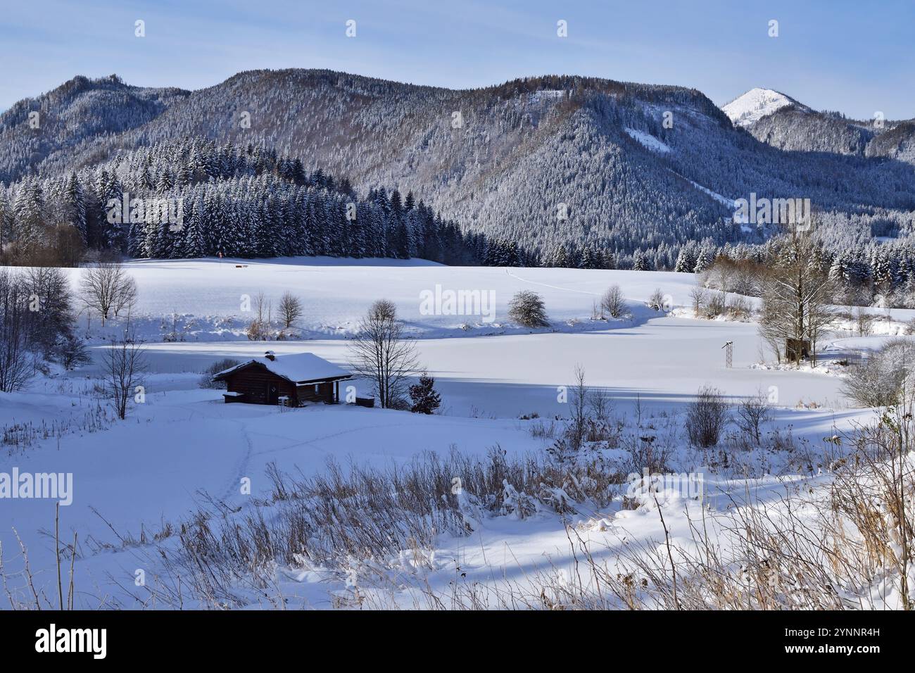 Angelhütte am Bergsee in der Nähe von Mariazell Stockfoto