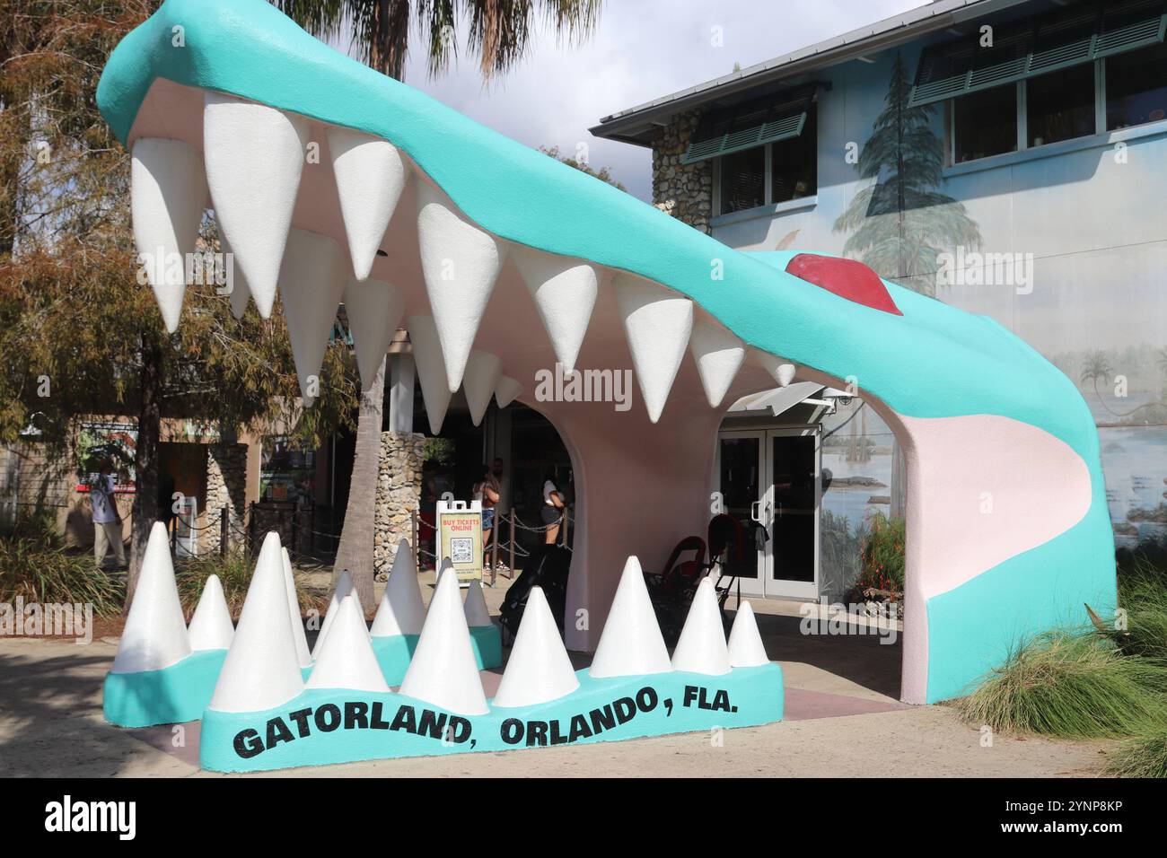 Gatorland Entrance Orlando, Florida, USA Stockfoto