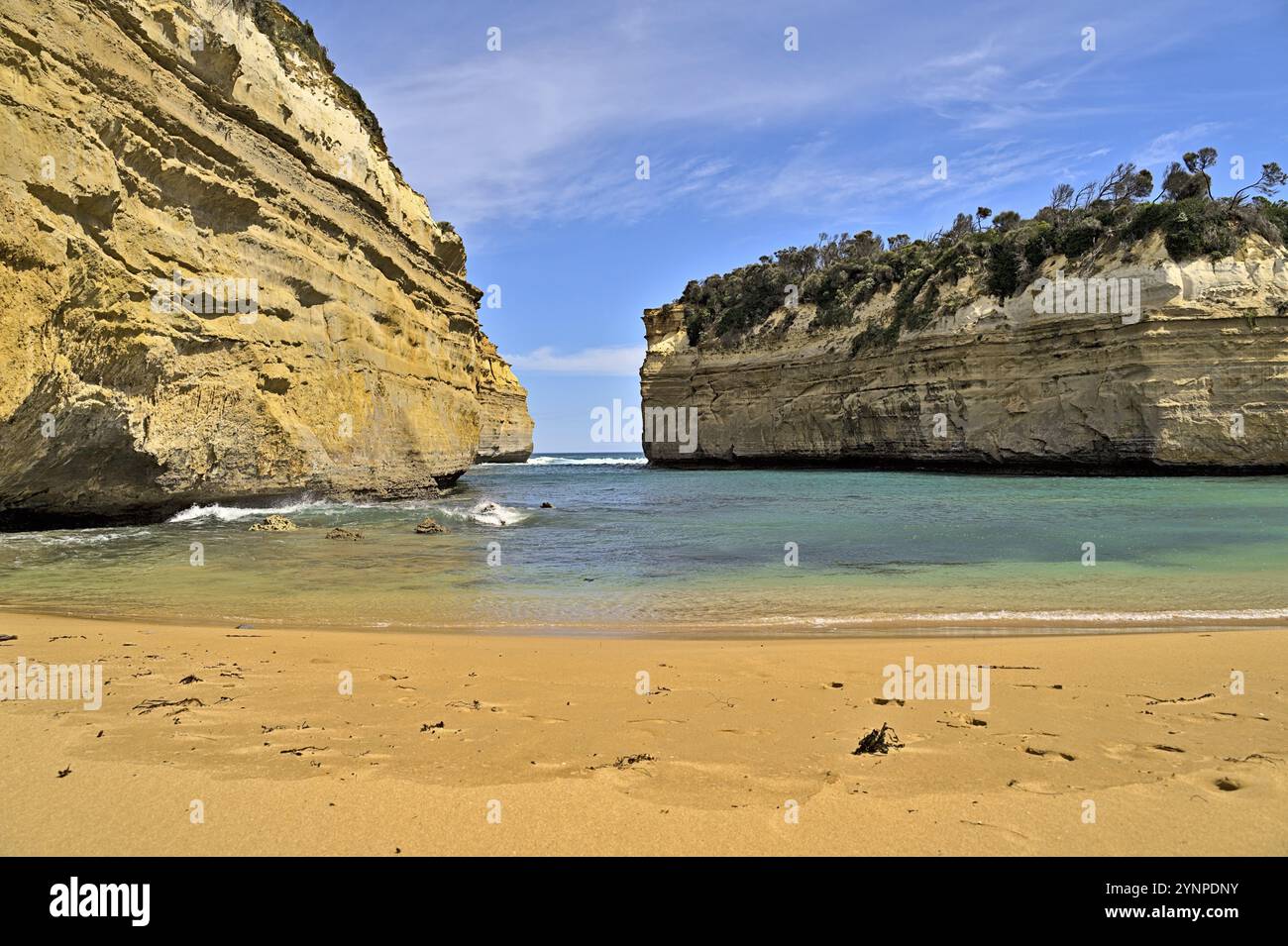 Loch ARD Gorge vom Strand aus ohne Menschen tagsüber Stockfoto