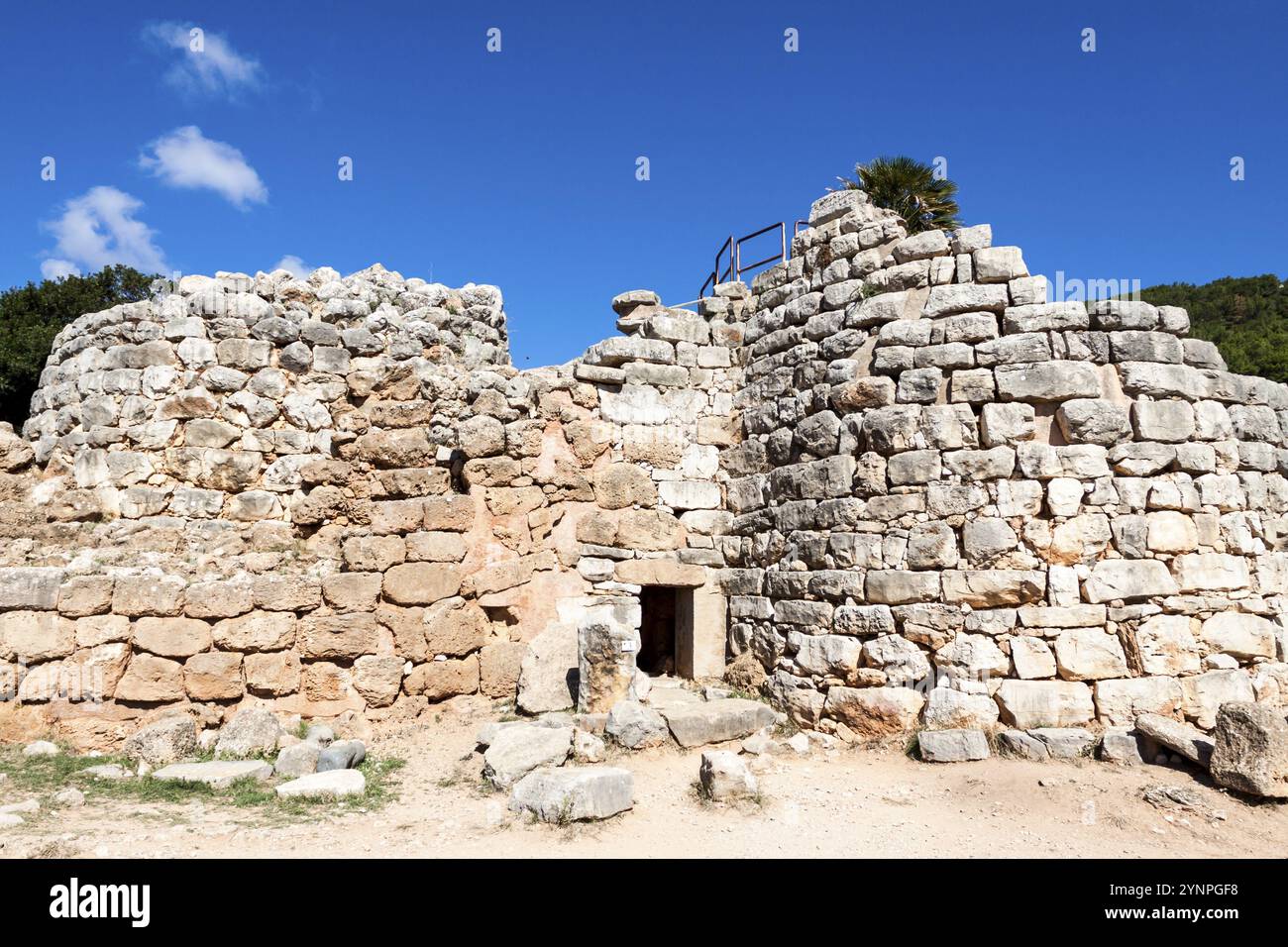 Ruinen der antiken Zivilisation der Nuraghic Palmavera. Alghero, Sardinien. Italien Stockfoto