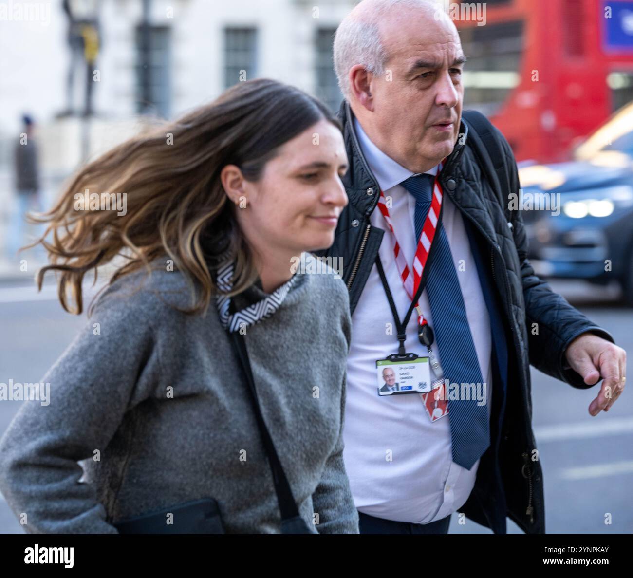 London, Großbritannien. November 2024. Beamte bei einer Kabinettskomitee-Sitzung glaubten, der nationale Sicherheitsrat im Kabinettsbüro 70 Whitehall London zu sein Großbritannien Lord Sir David Hanson, Staatsminister im Innenministerium mit Zuständigkeit für Betrug Credit: Ian Davidson/Alamy Live News Stockfoto