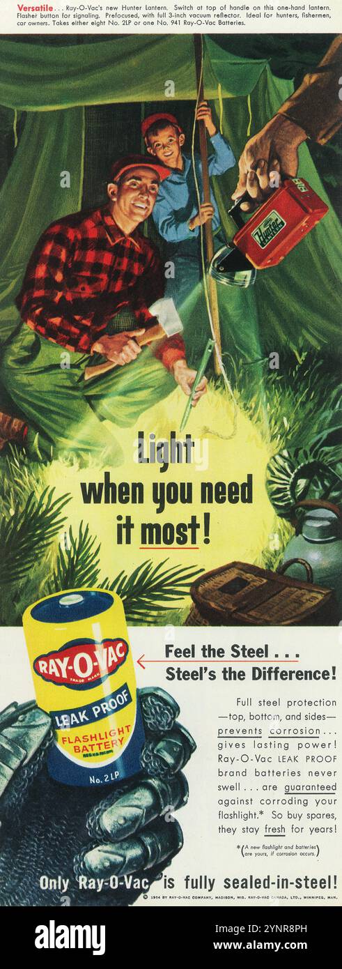 Ähnliche Artikel gesponsert Feedback zu unseren Vorschlägen | alle 1954 Ray-O-Vac Taschenlampen-Batterien anzeigen Stockfoto