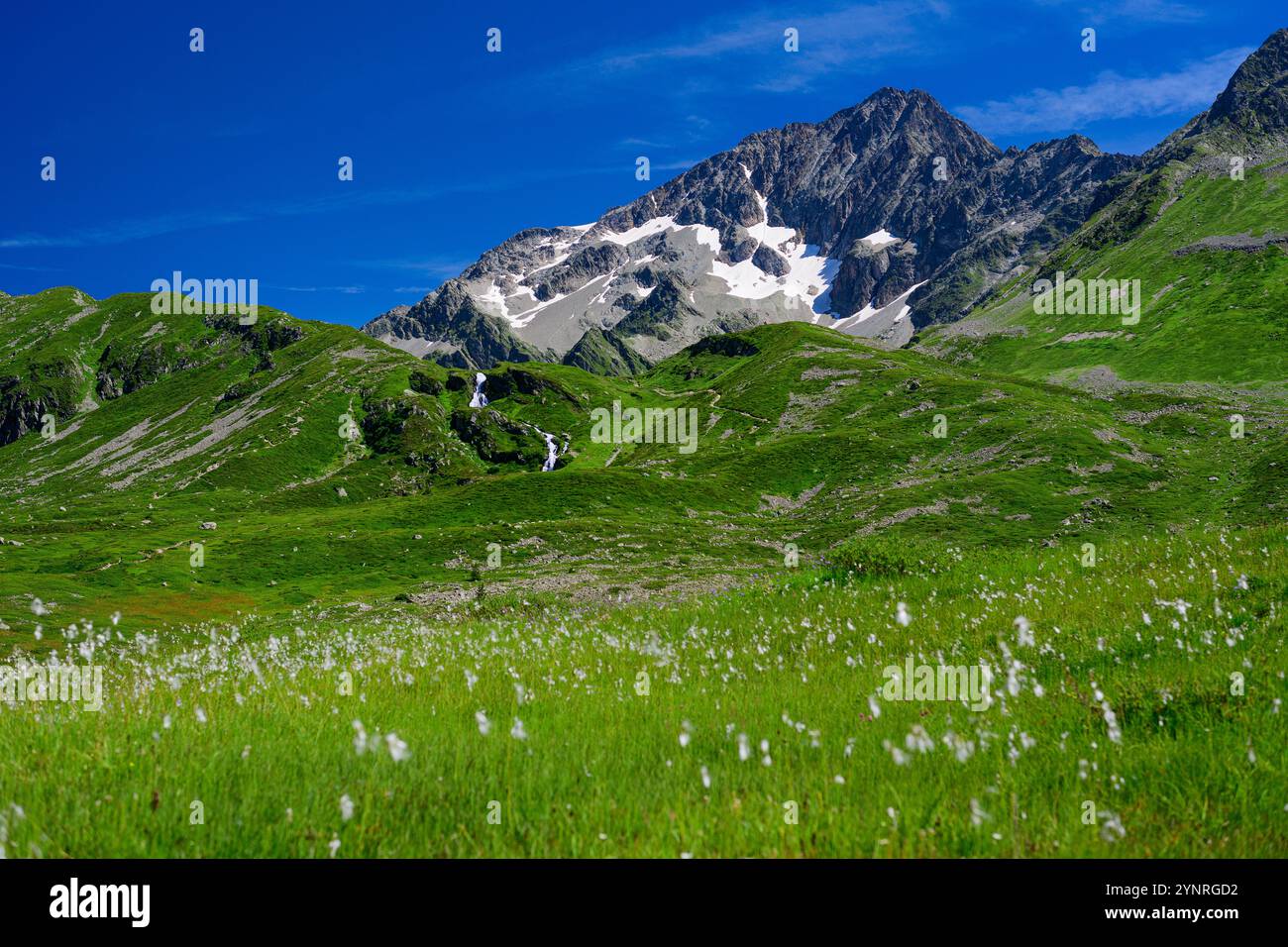 Die Berge des Monts Jovet in den Franchischen Alpen, Frankreich. Stockfoto