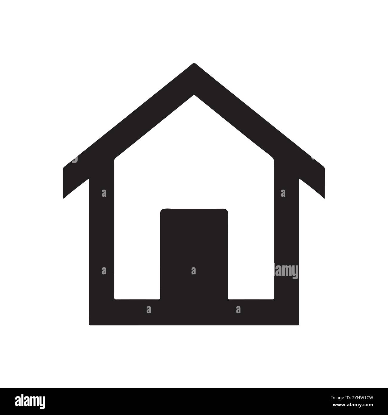 Web-Home-Symbol für Apps und Websites. Sammlung Home-Symbol, Immobilien-Logo, Haus-Symbol-Vektor-Illustration. Stock Vektor