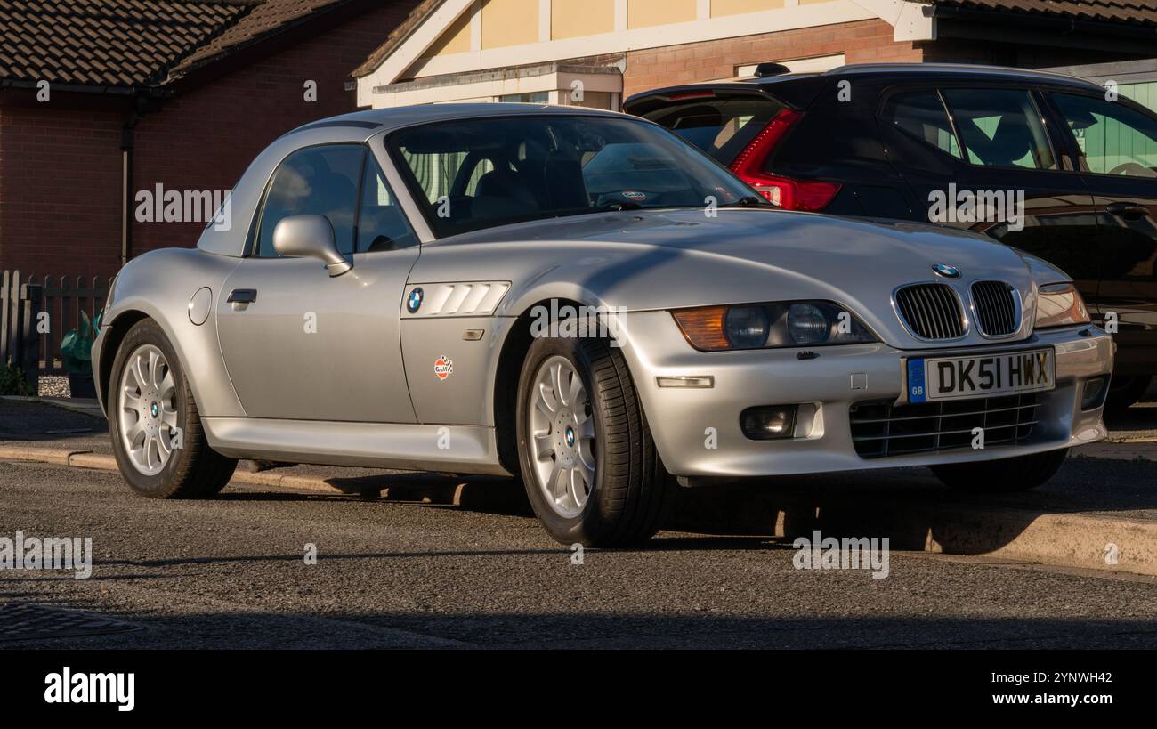 Z3, BMW, bayerischer Automobilhersteller, Roadster, 3Ltr., 2 Sitzer, 2 Türen, Baujahr 2001, gebaut in Amerika, South Carolina, Werk, Spartanburg. Stockfoto