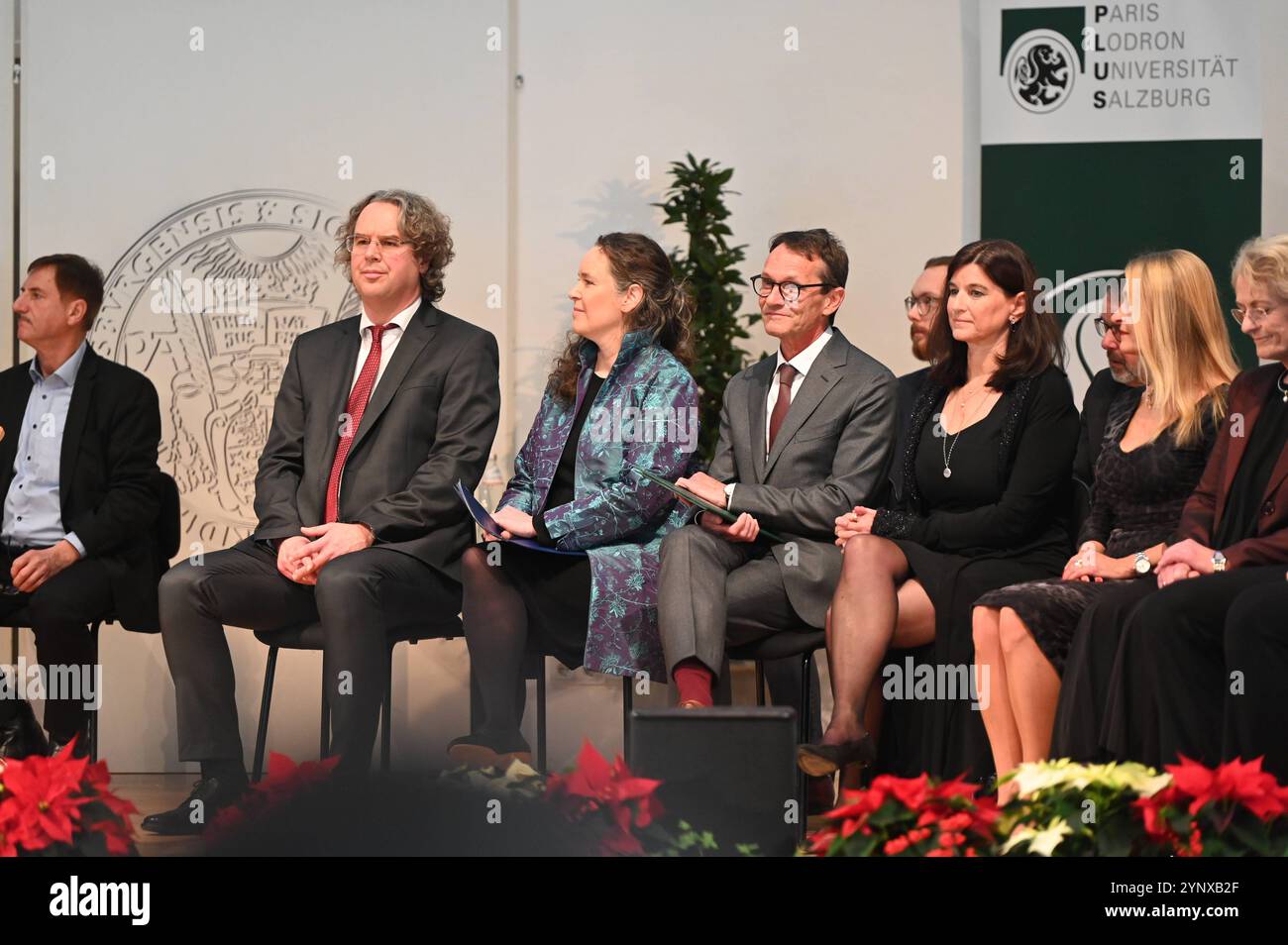 Einweihung, neuer Rektor, Prof Dr. Bernhard Fügenschuh, Paris Lodron Universität, Salzburg, Manfred Siebinger *** Einweihung, neuer Rektor, Prof Dr. Bernhard Fügenschuh, Paris Lodron Universität, Salzburg, Manfred Siebinger Stockfoto