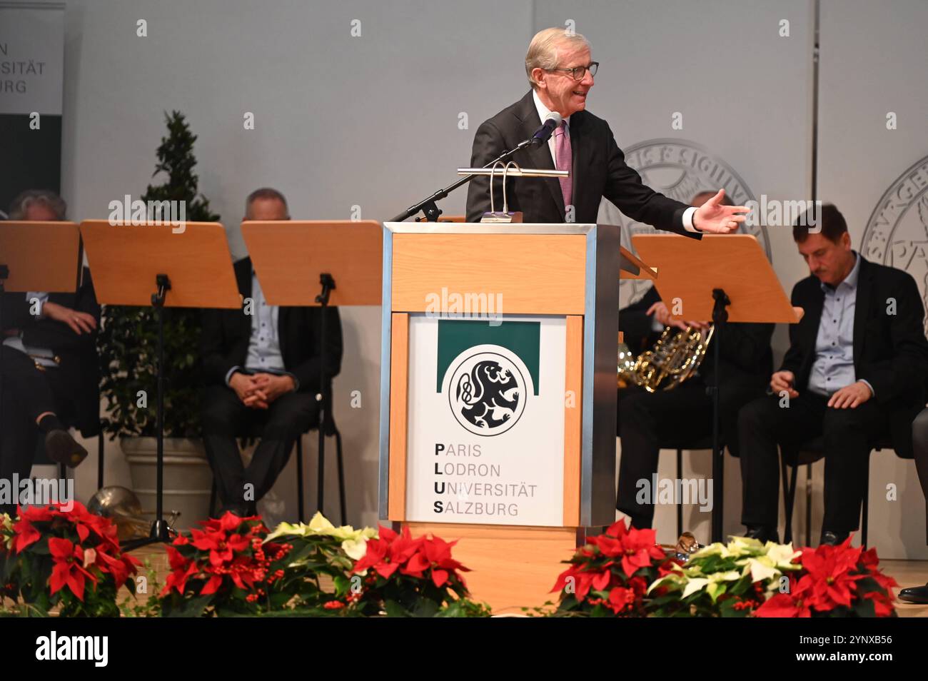 Einweihung, neuer Rektor, Prof Dr. Bernhard Fügenschuh, Paris Lodron Universität, Salzburg, Manfred Siebinger *** Einweihung, neuer Rektor, Prof Dr. Bernhard Fügenschuh, Paris Lodron Universität, Salzburg, Manfred Siebinger Stockfoto