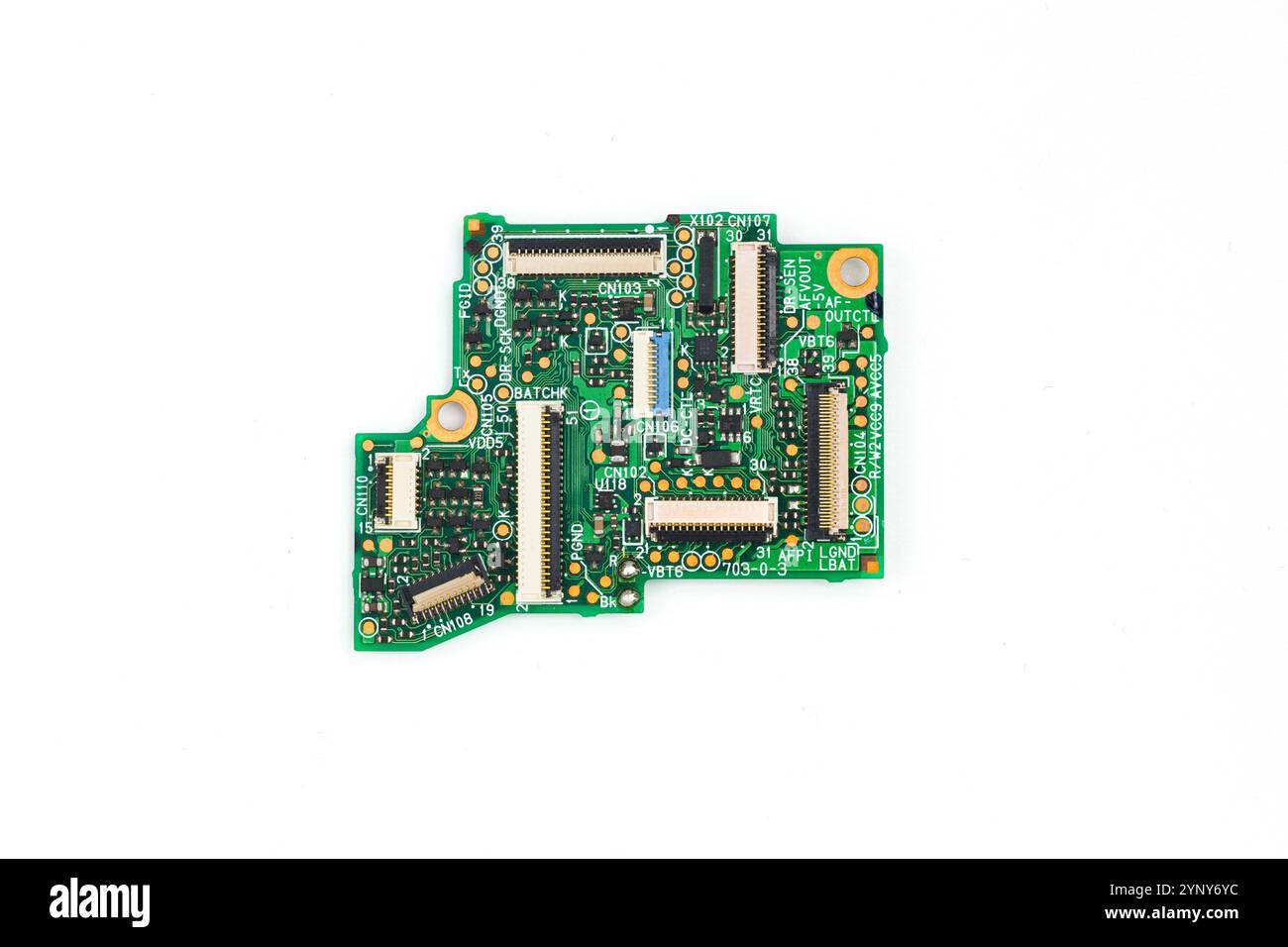 Closeup auf elektronischen Brett, Makro-detail Stockfoto