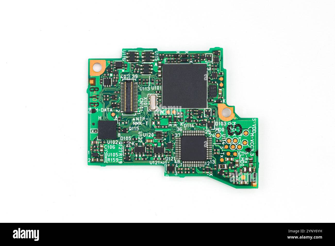 Closeup auf elektronischen Brett, Makro-detail Stockfoto
