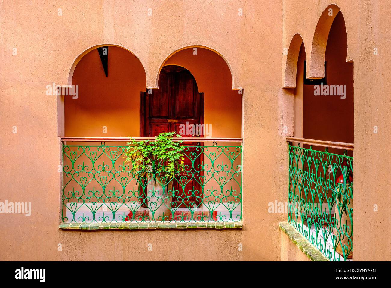 Marokkanischer Stil - in einem Riad in Marokko Stockfoto
