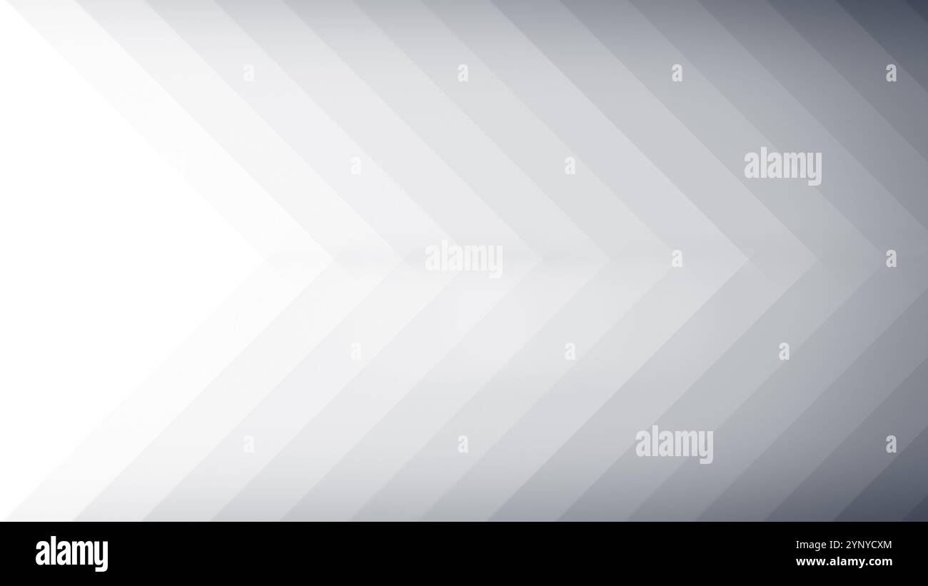 Hellgraue und graue Diagonalstreifen auf weiß. Abstrakter Hintergrund und Vorlage für Broschüre, Visitenkarte, Webseite, Firmenbanner, Berichtshintergrund Stockfoto