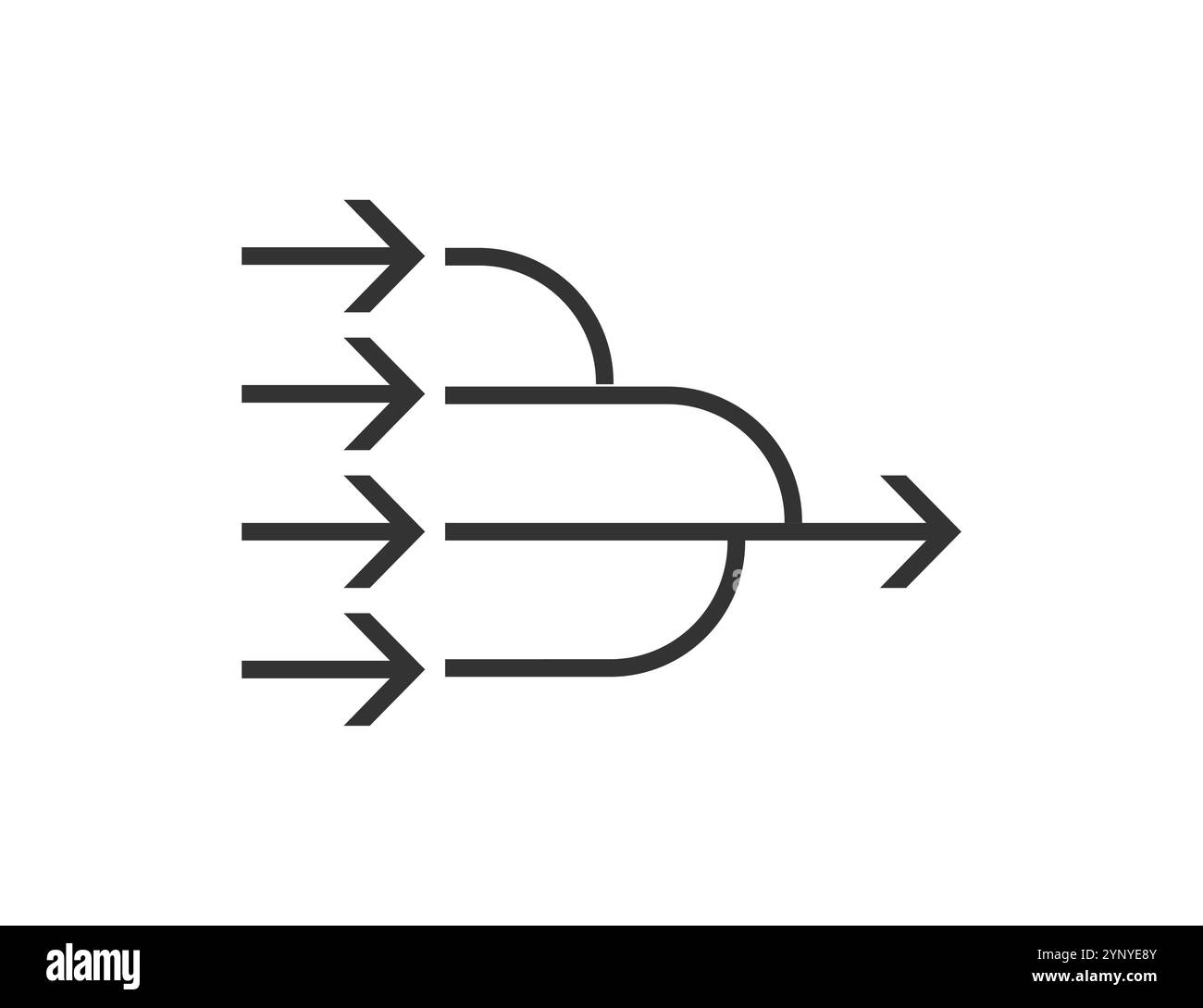 Vereinfachen, Modul-Symbol. Vektorabbildung. Stock Vektor
