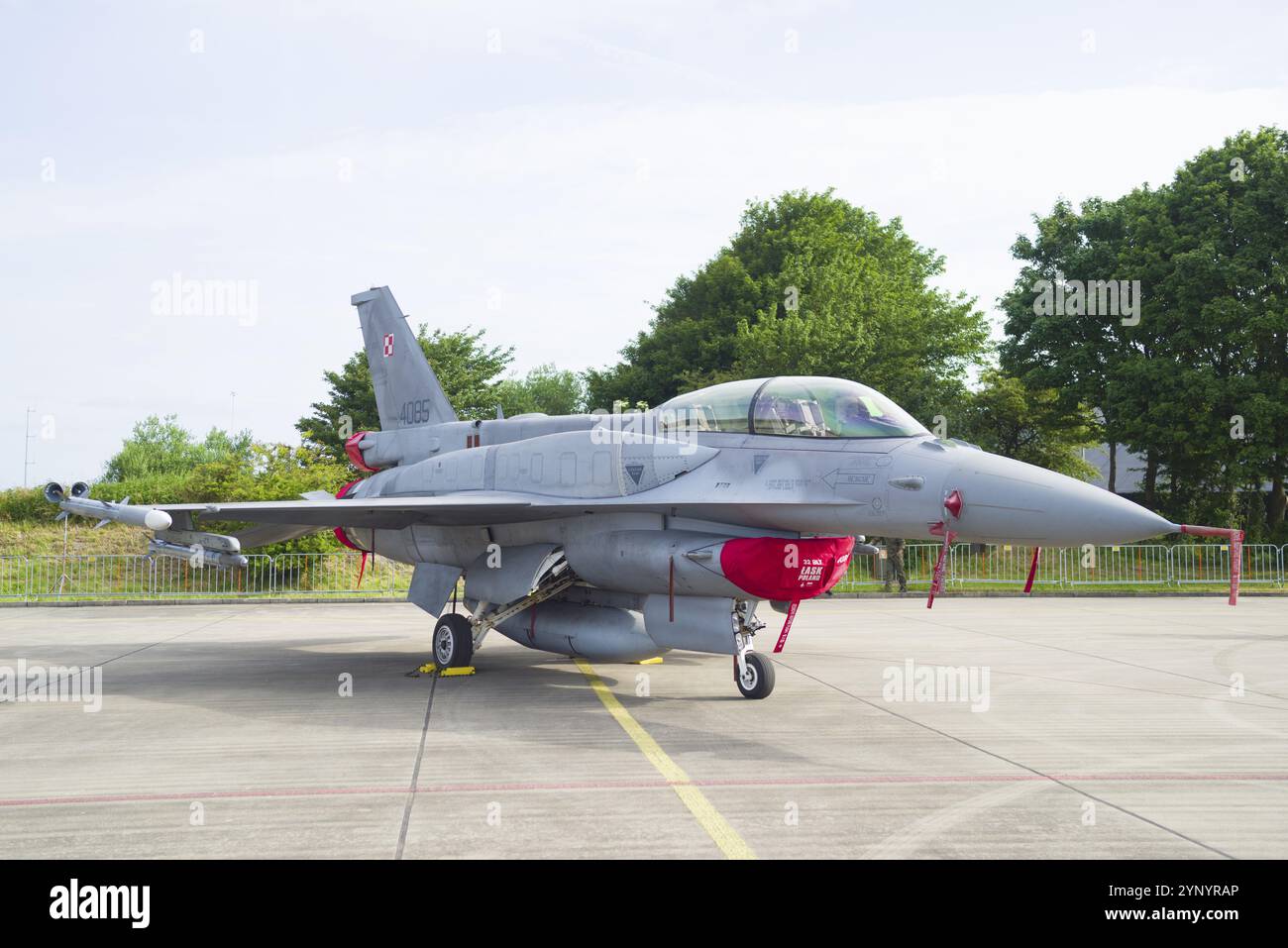 LEEUWARDEN, NIEDERLANDE, 10. JUNI 2016: Polnische Luftwaffe Lockheed F-16C Viper während der Übung Frisian Flag 2016 Stockfoto