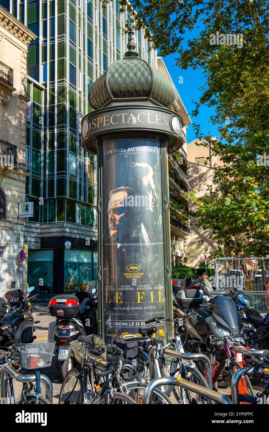 Place de la Comedie im Herzen von Montpellier, Frankreich Stockfoto