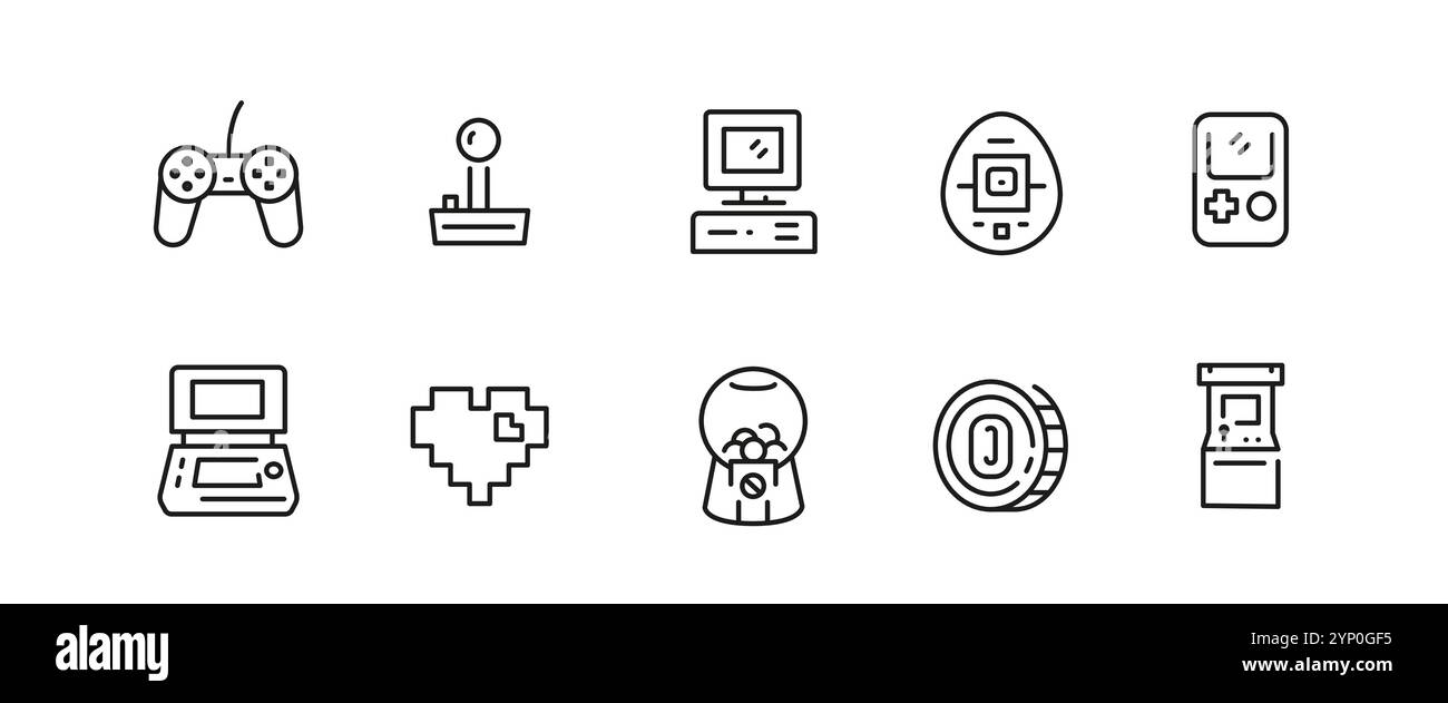 Spielsymbole Set Stock Vektor