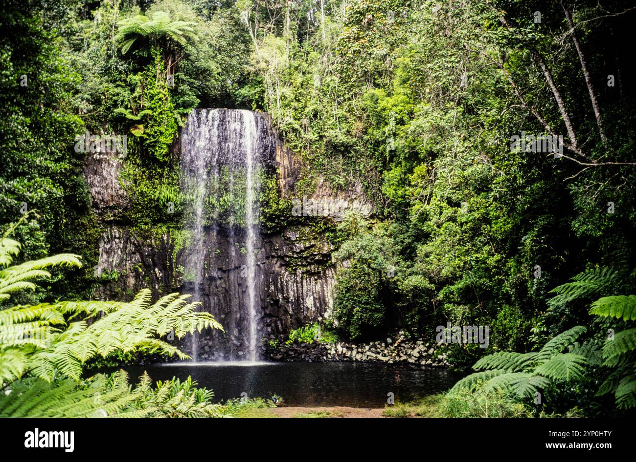 Vintage Foto von einem Wasserfall Stockfoto