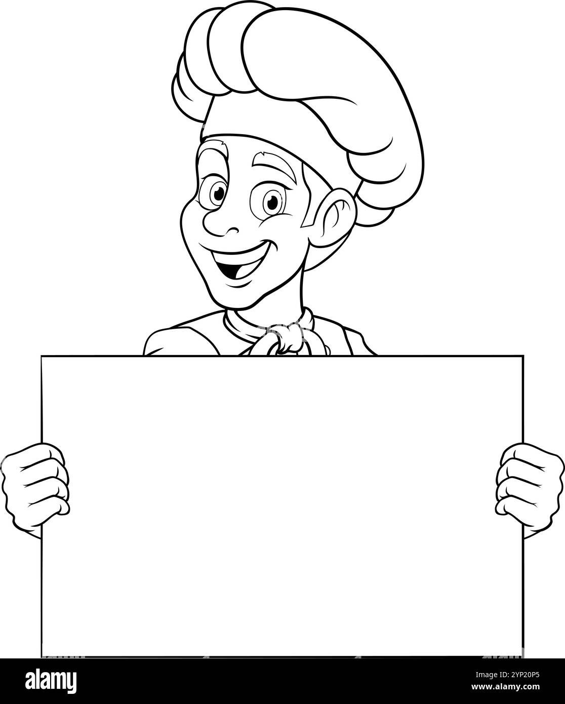 Chef neu 2024 A13 BW-107 Stock Vektor