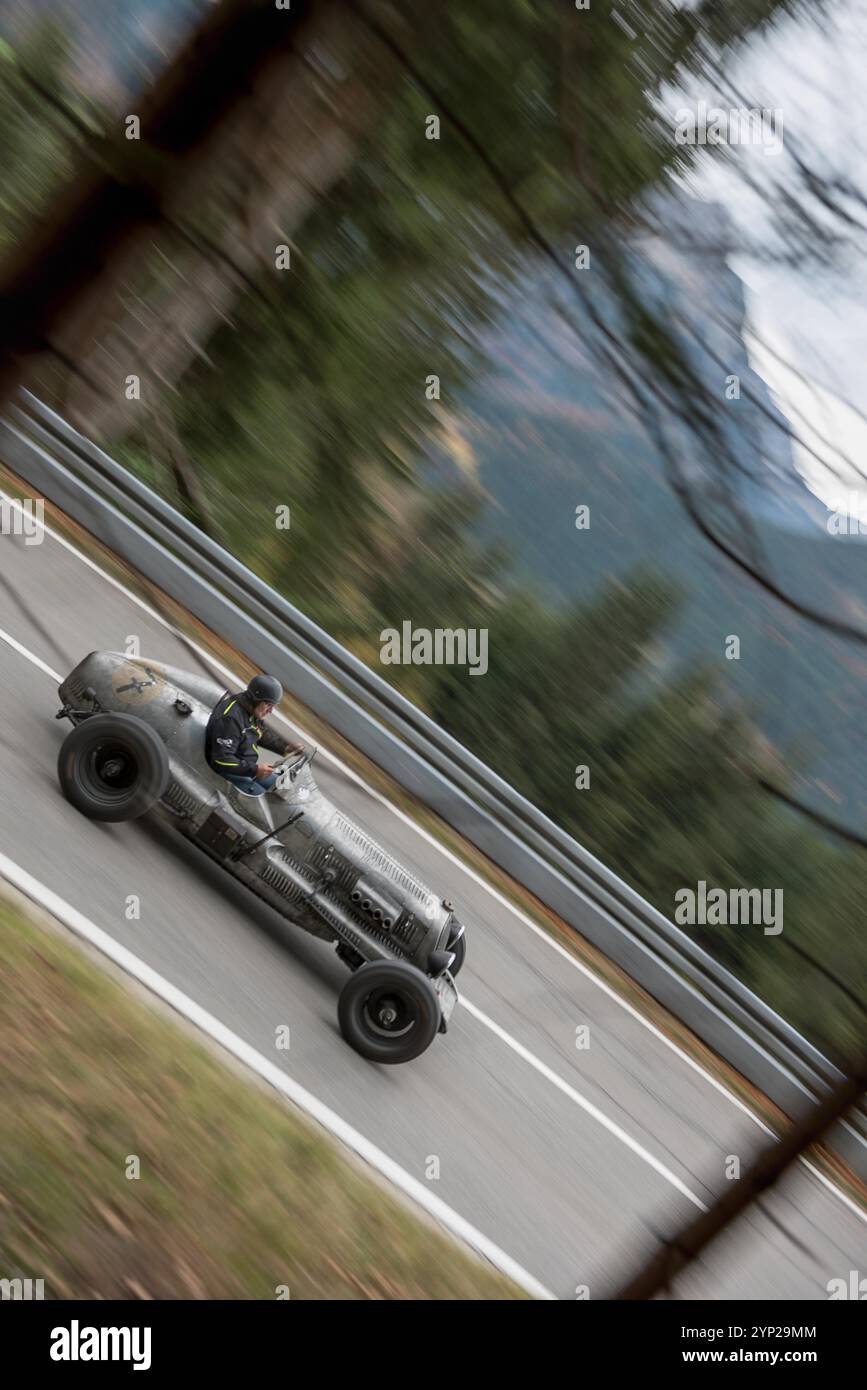 Alvis 12/60 beim Classic Car Race, Jochpass Oldtimer Memorial, Deutschland Stockfoto